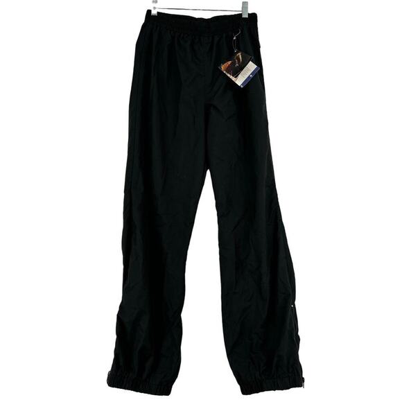 Obermeyer Ski Pants Mens Size S Snow Cannon ESS Shell Black Pull On - Picture 1 of 13